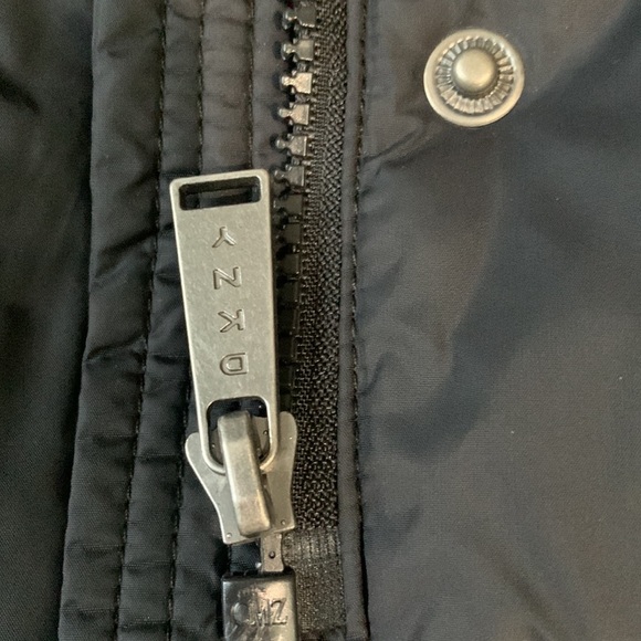 DkNy long puffer coat faux fur hoodie size XS - Picture 6 of 16